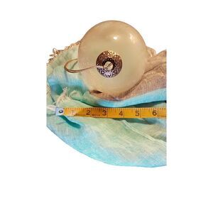 Vintage cracked glass ornament from India